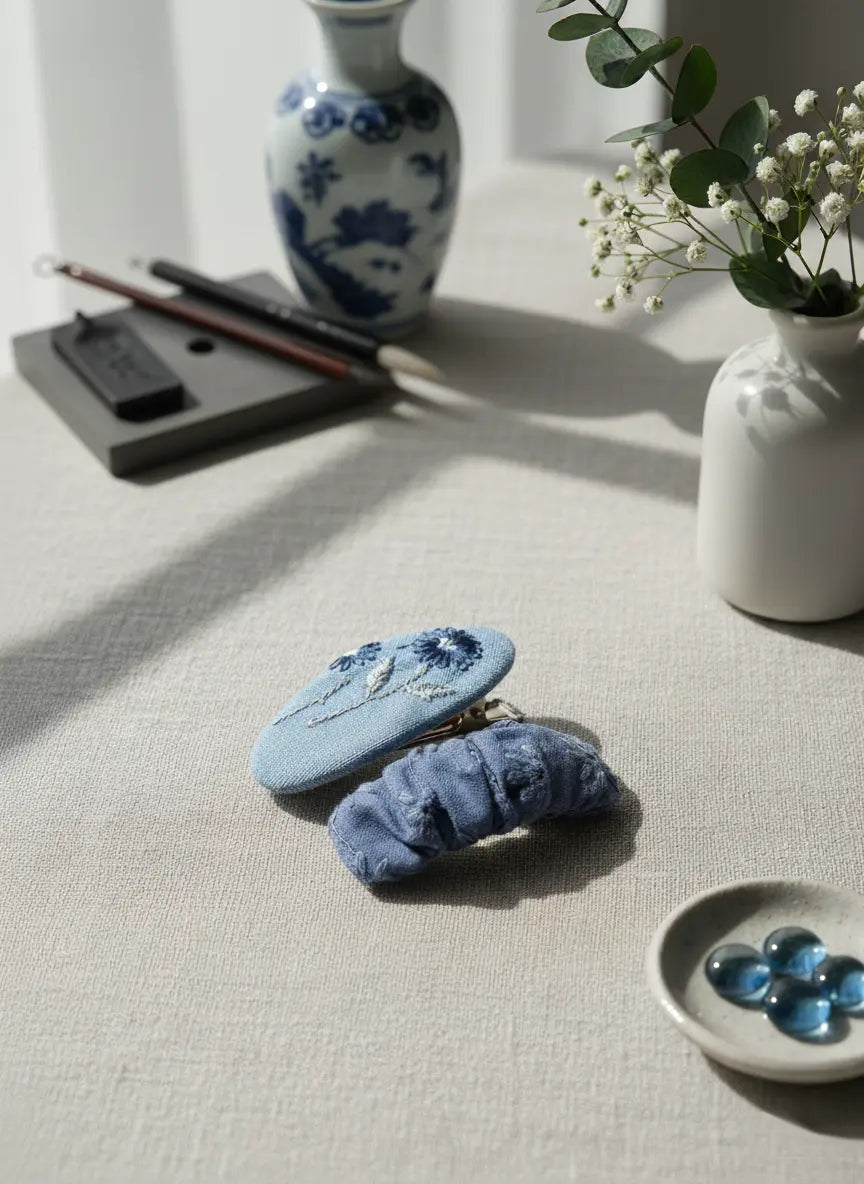 Blue_Blossom_Hair_Clips_set_elegant_Blue_Hair_Clips_for_Girls_by_1st-now.com