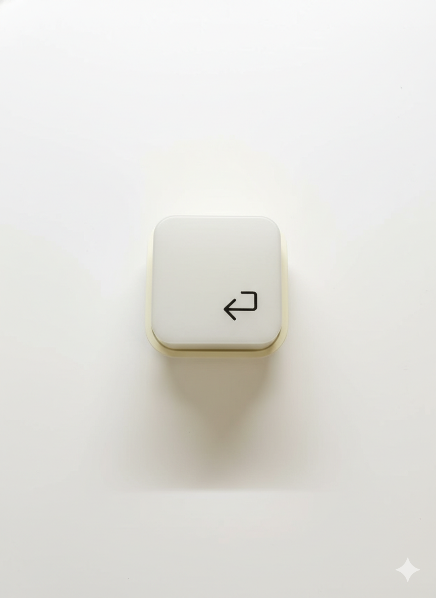 Close up of the orange switch on the Keylight Mini focus desk gadget