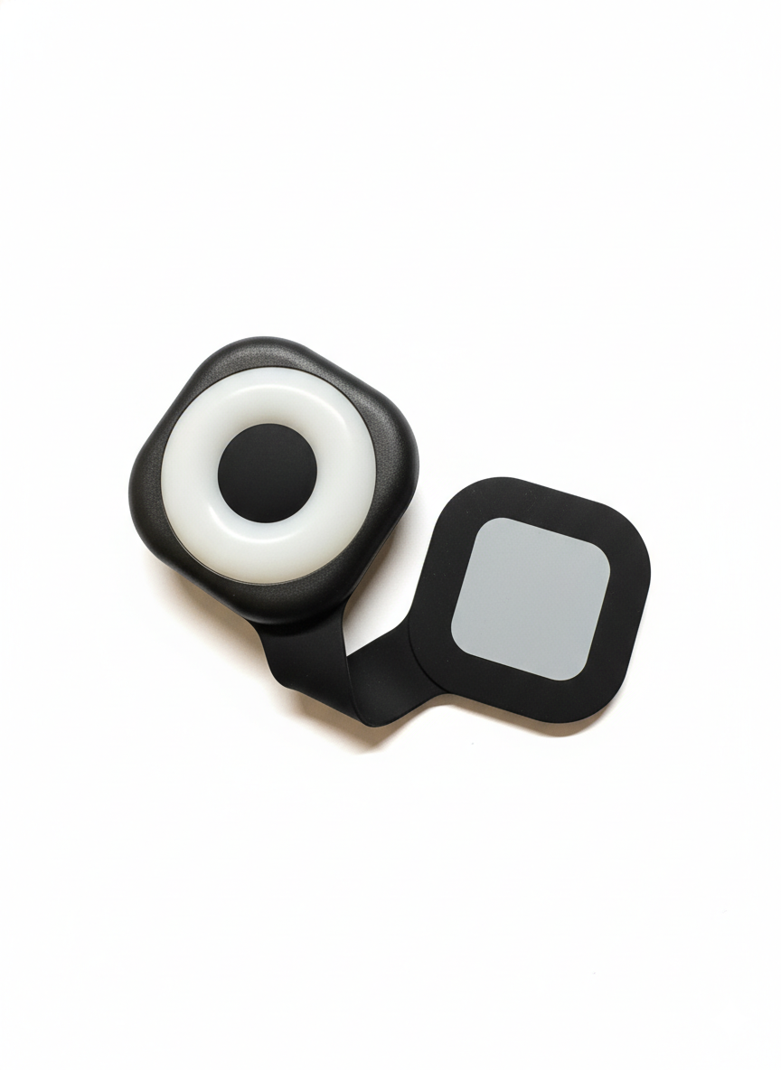 Wearable magnetic clip flashlight with open clip for attaching to clothing or bags